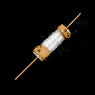 Wooden Miniature Kite Spool with Silk Thread