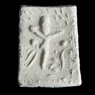 Sacred clay tablet with crucifix