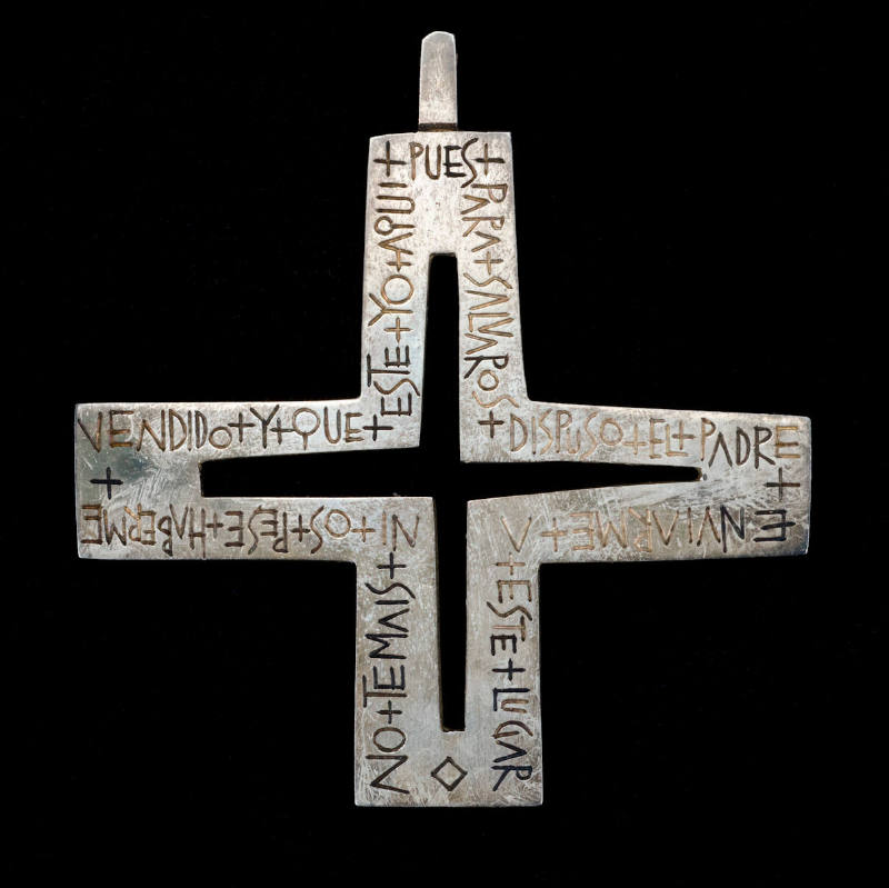 Cross, pendant, incribed equal-armed cross