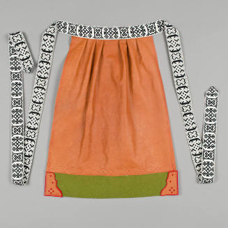 Malung girl's winter folkdräkt: Apron