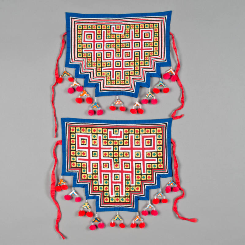 Pair of Hmong dance aprons