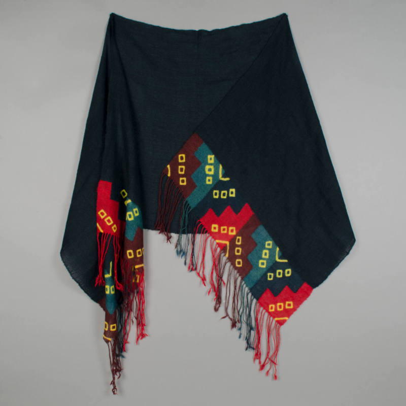 Shawl in Wari Tie Dye Style