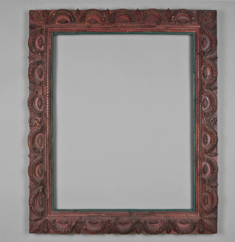 Tramp art frame