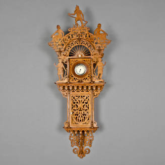 Openwork clock case