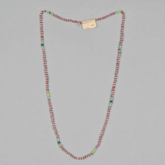 Santeria ritual necklace for San Cristobal or Algayu