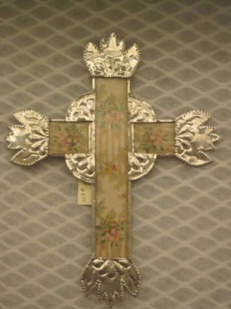 Tin Cross with Wallpaper Inserts