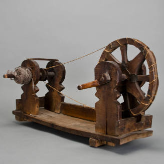 Hoop rim spindle spinning wheel