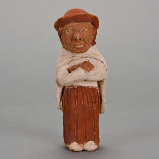 Figural whistle, old woman