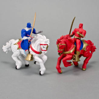 Ogou and Sain Jacques Majeur figures on horseback