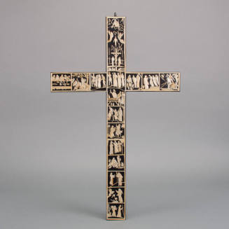 Straw appliqué cross