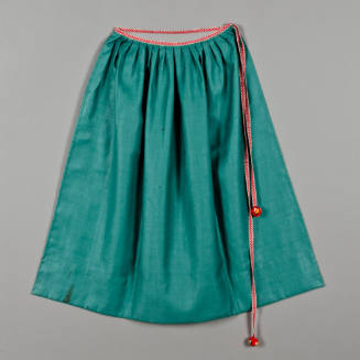 Grön rask förkläde (green waxed wool apron)