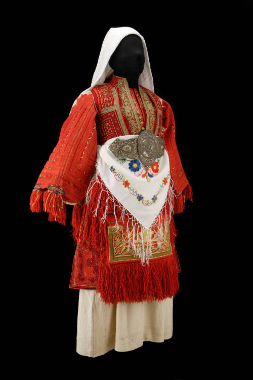 Young woman's festival dress