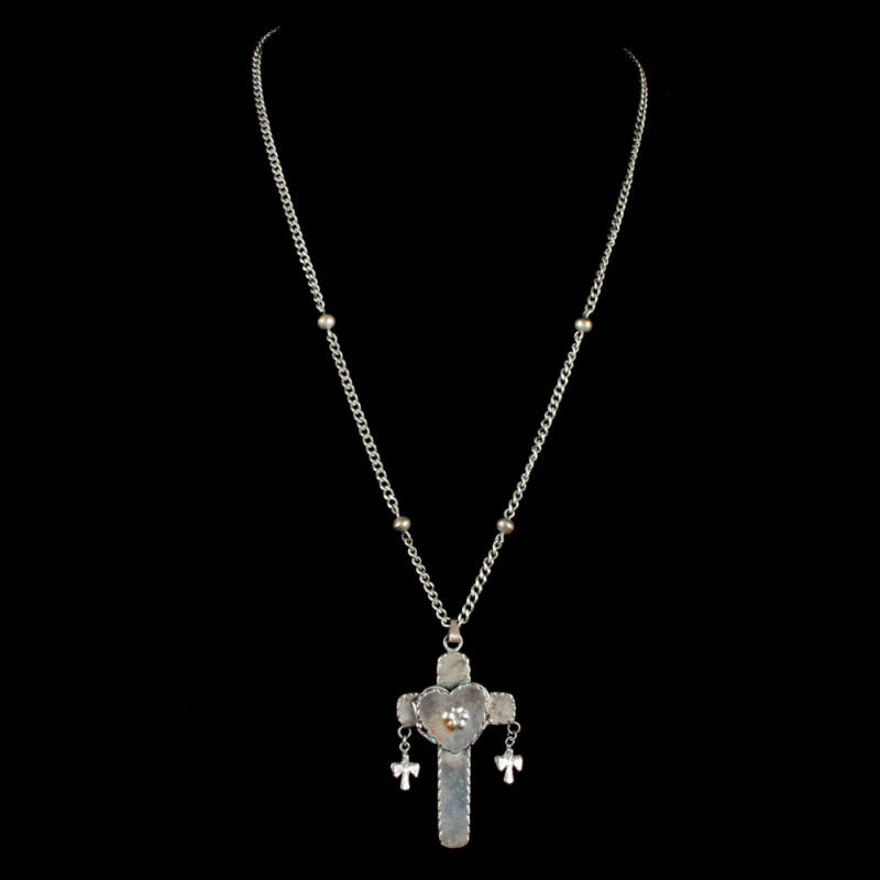 Necklace with cross locket