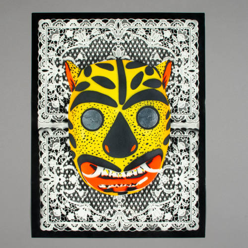 Jaguar mask print