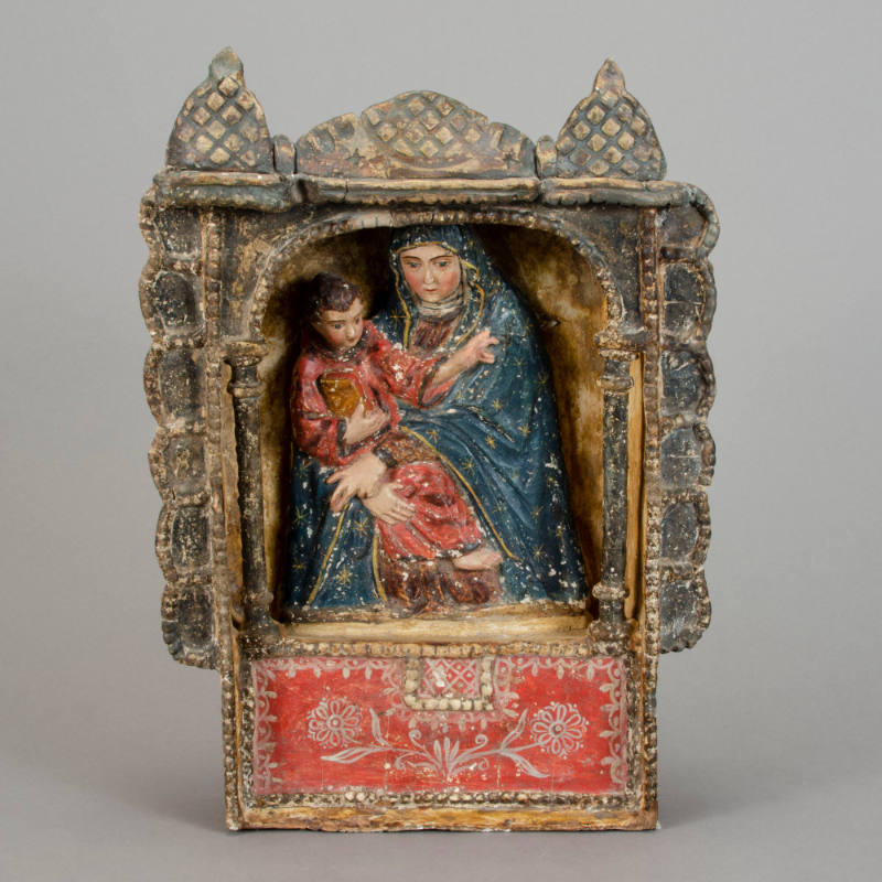 Retablo, Virgin and Child