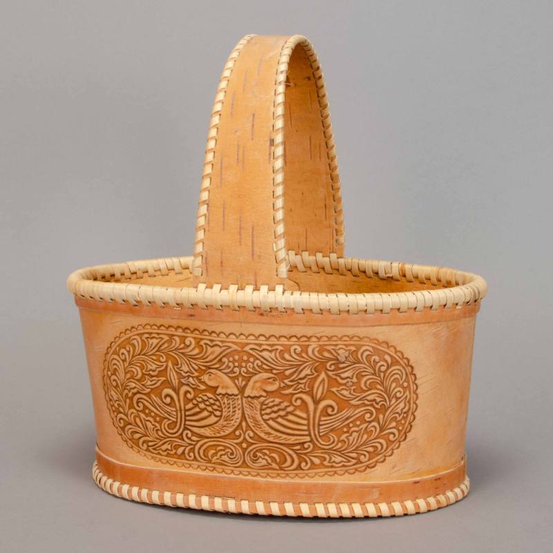 Birch bark basket