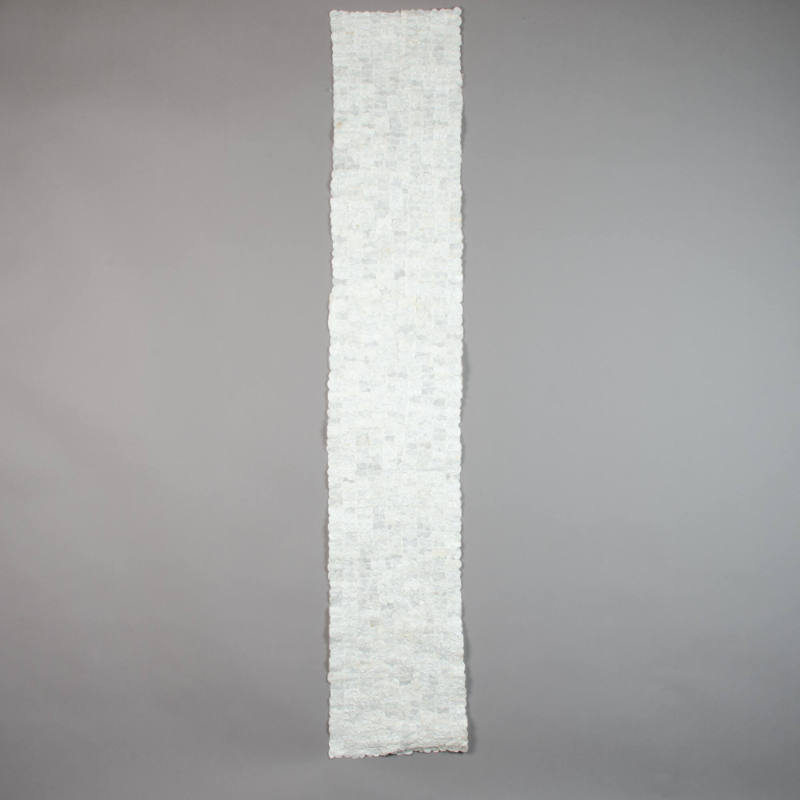 Table runner of Bombyx silkworm cocoons