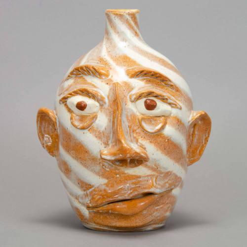 Swirlware face jug