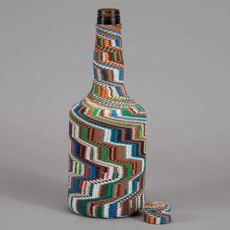 Wire-wrapped bottle