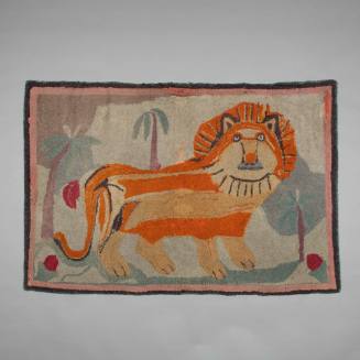 Hooked Rug (Lions & Palms variant)