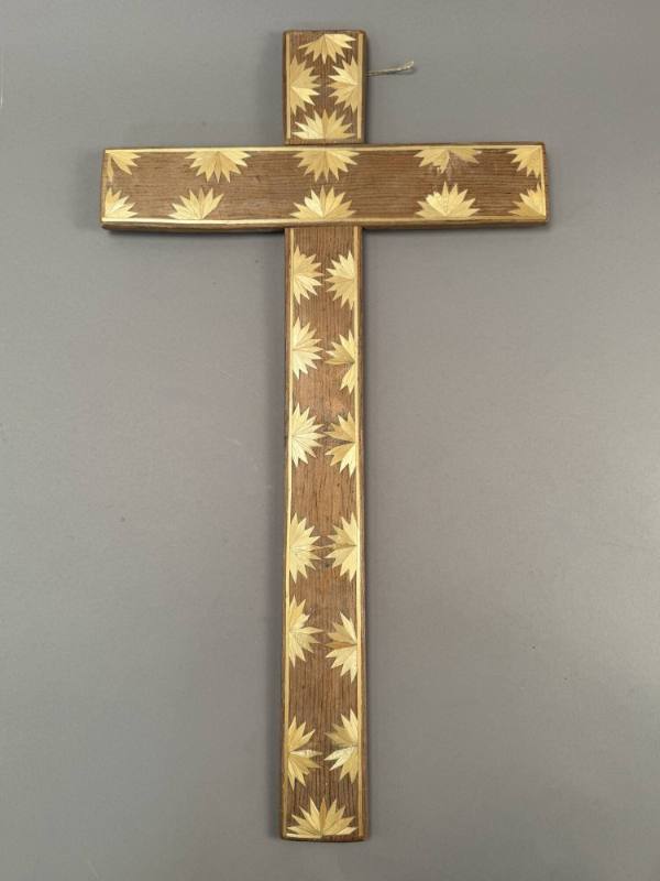 Straw Inlay Cross #2