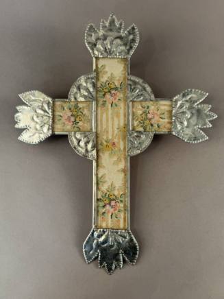 Tin Cross with Wallpaper Inserts