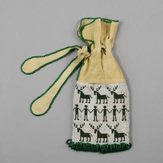K’pit-lima sapk’ukt (beaded bag or pouch)