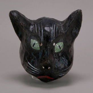 Mask, Black Cat with Green Eyes