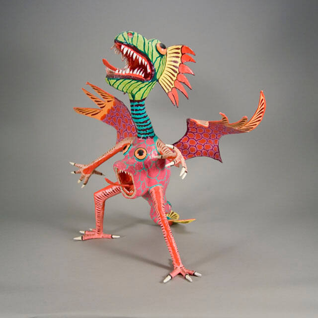 Alebrije, Pink Dragon with Second Face