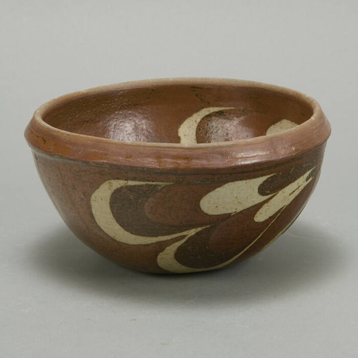 bowl with Neriage design