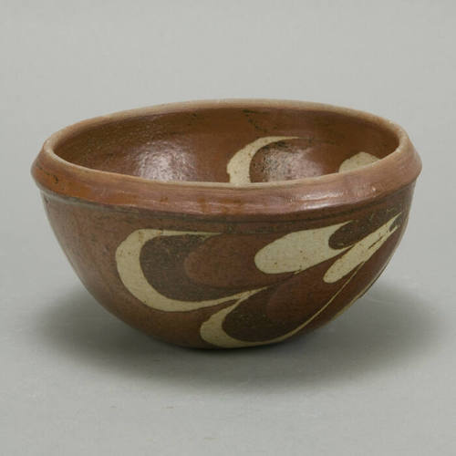 bowl with Neriage design