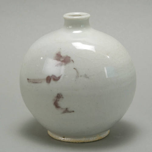 Stoneware narrow lozenge-form vase