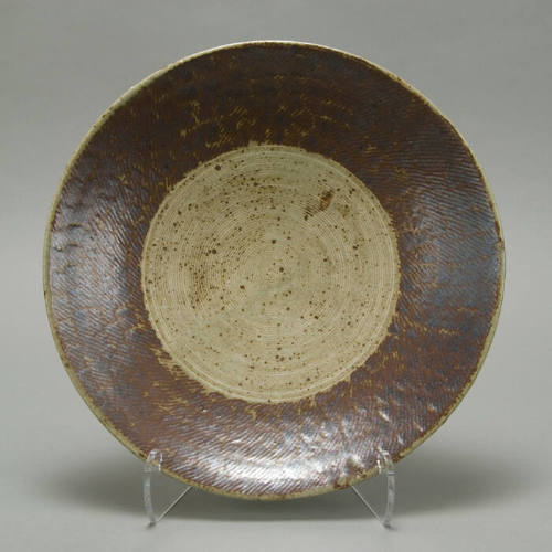 Bowl with brown coarse rope design