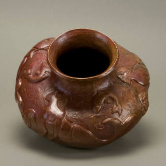 Copper Vase with Mermaid