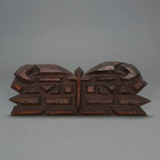 Tramp art key holder