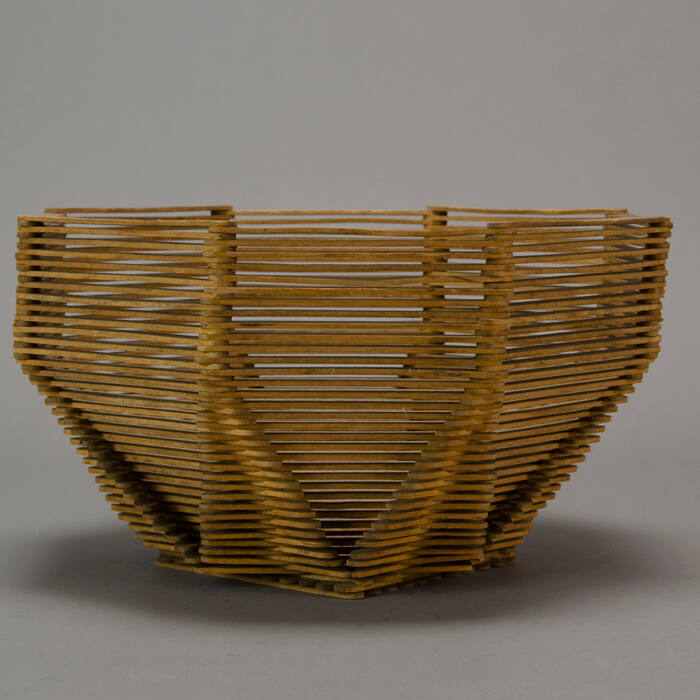 Popsicle stick bowl