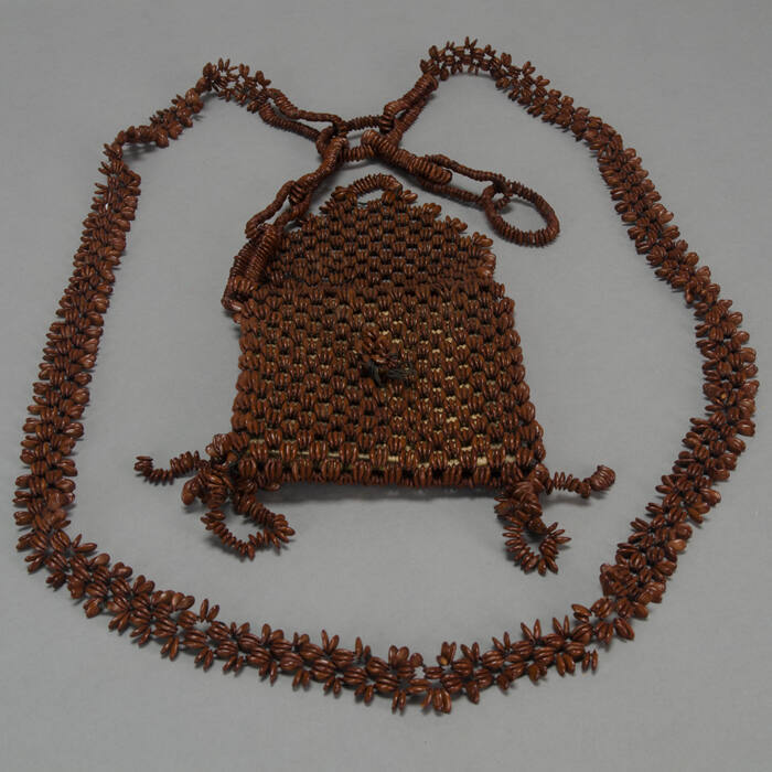 Seed purse-necklace