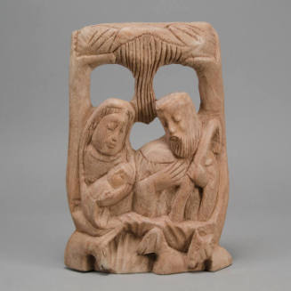 Haitian wood carving, Nativity