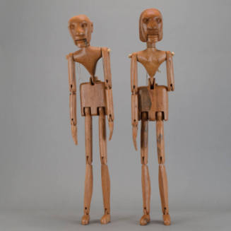 Male and female puppets