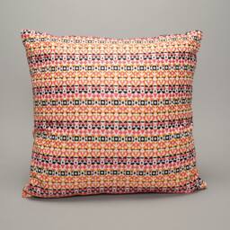 Multicolored brocade pillow