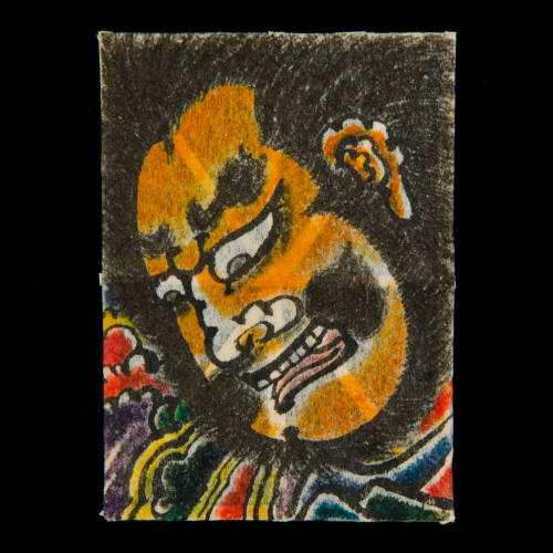 Miniature Tsugaru dako (kite) depicting samurai Tametomo