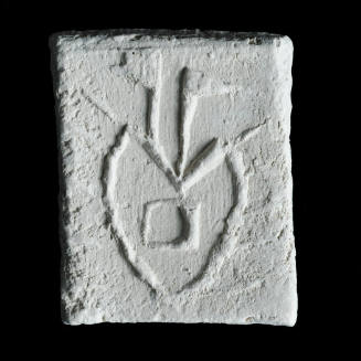 Sacred clay tablet with outline of heart