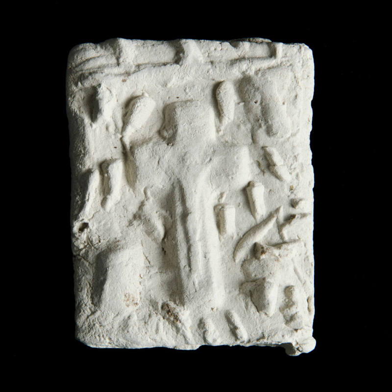 Sacred clay tablet with crucifix 