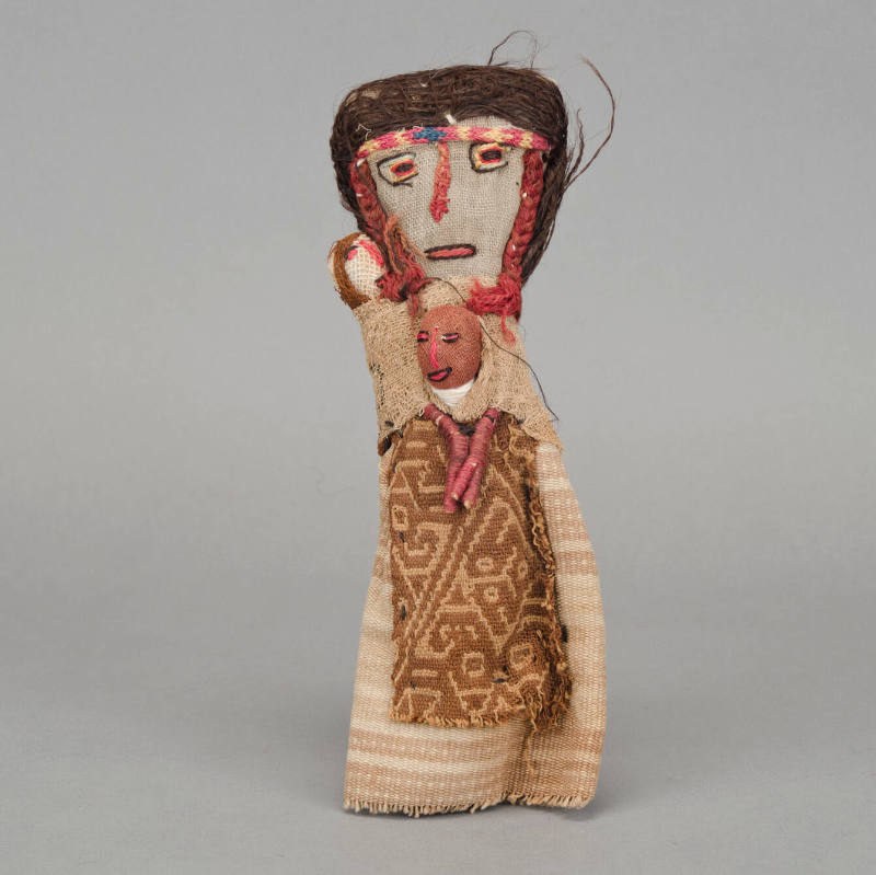 Reproduction mother and child Chancay style doll