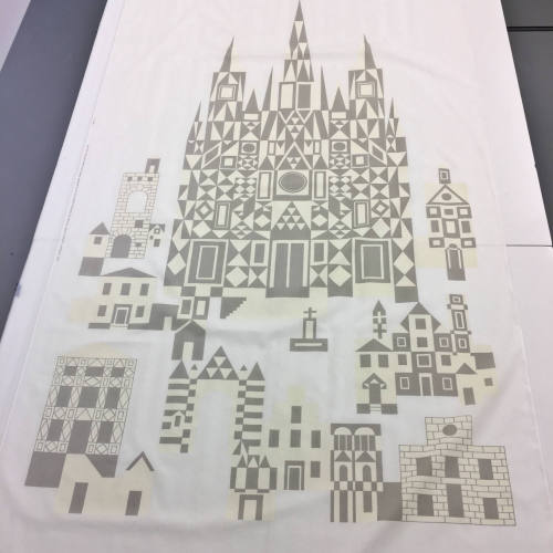 Silkscreen city scene (Duomo)