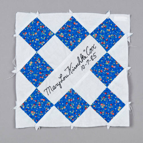 Quilt block top