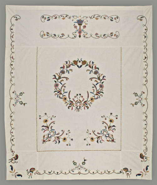 Embroidered colcha