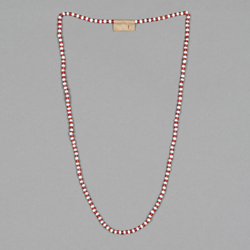 Santeria ritual necklace for Santa Barbara or Chango