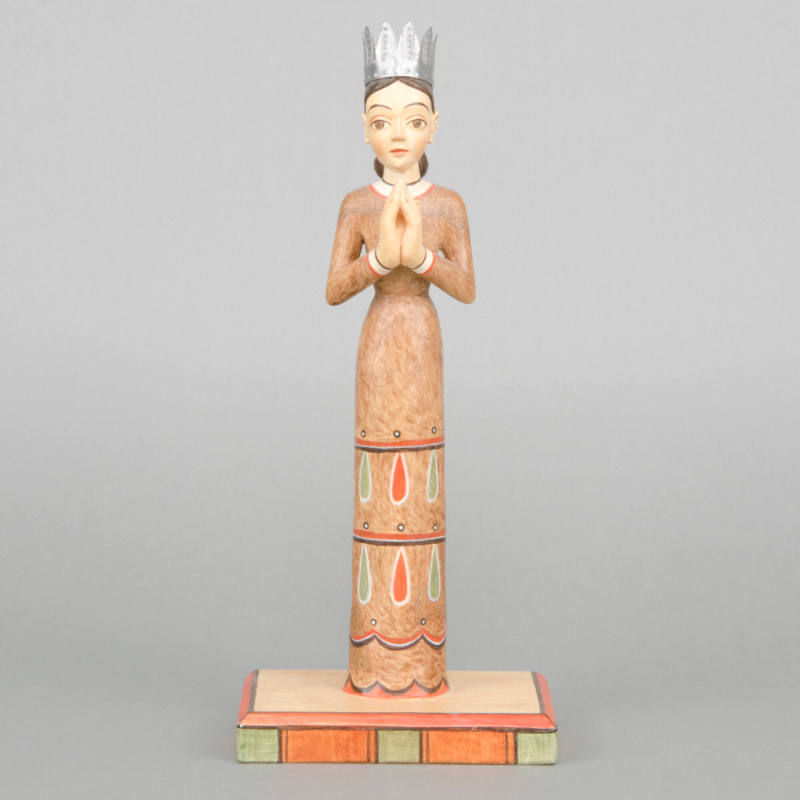 Virgin with crown