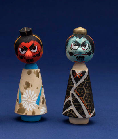 Tengu Kokeshi Dolls